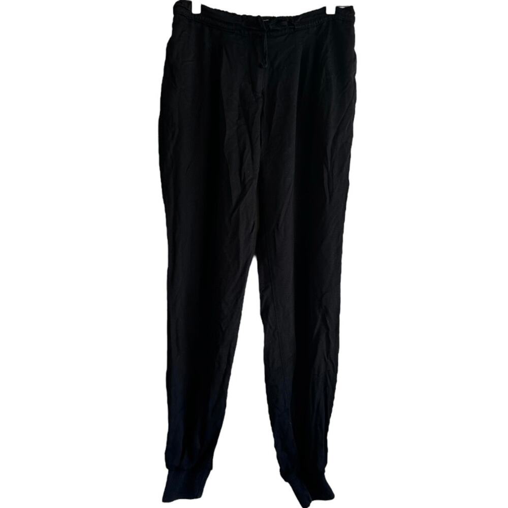 Emporio Armani Joggers Pants Drawstring Waist Button Pocket Black 8